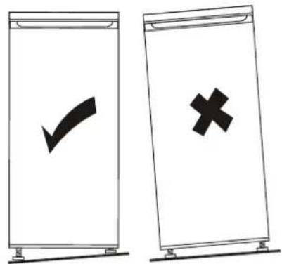 Two identical diagrams showing a checkmark and a cross symbol inside vertical bars, likely indicating cancellation or rejection.