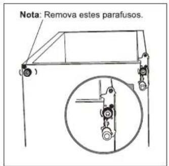 Nota: Remova estes parafusos. (0)