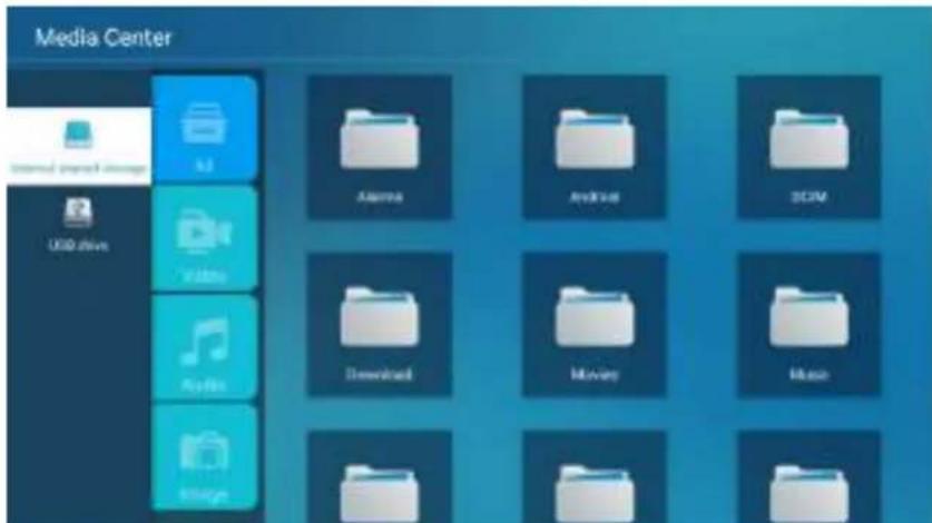 Media Center USB drive Video Audio Image Alarma Android SCIM Download Mopyay Music