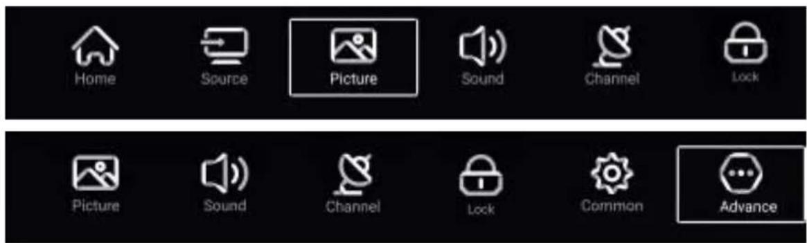 Home Source Picture Sound Channel Lock Picture Sound Channel Lock Common Advance