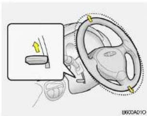HYUNDAI Santa FE (2000) - STEERING WHEEL TILT LEVER - 1
