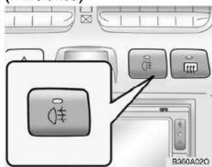 Diagram showing a control panel with icons and a tooltip pointing to a button labeled '按钮' (button)