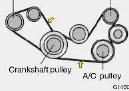 Crankshaft pulley A/C pulley G140D
