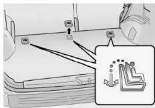 Diagram showing a mechanical assembly with labeled components and an inset diagram illustrating a foot path or movement.