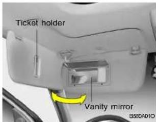 Ticket holder Vanity mirror BS35A010
