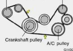 Crankshaft pulley A/C pulley G140D