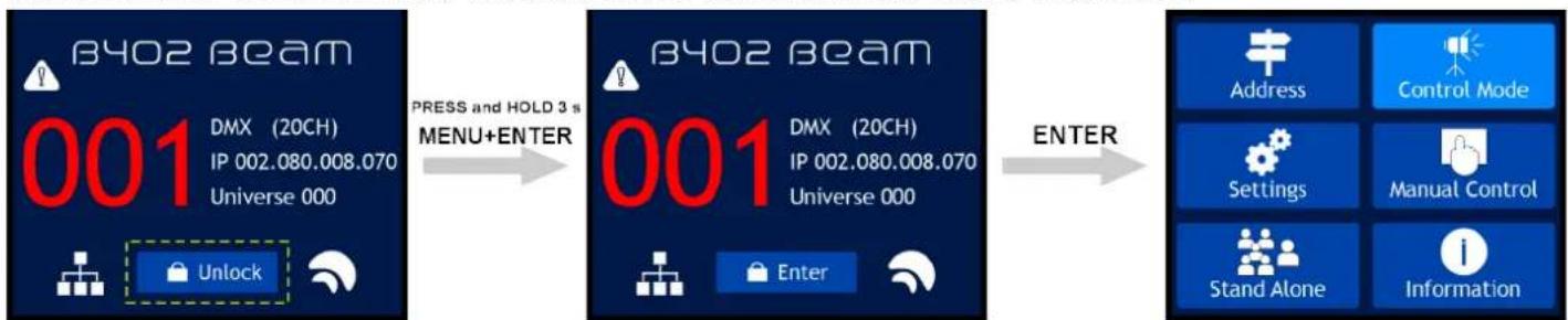 INFINITY Furion B402 Beam - Entsperrung mit Passwort - 1