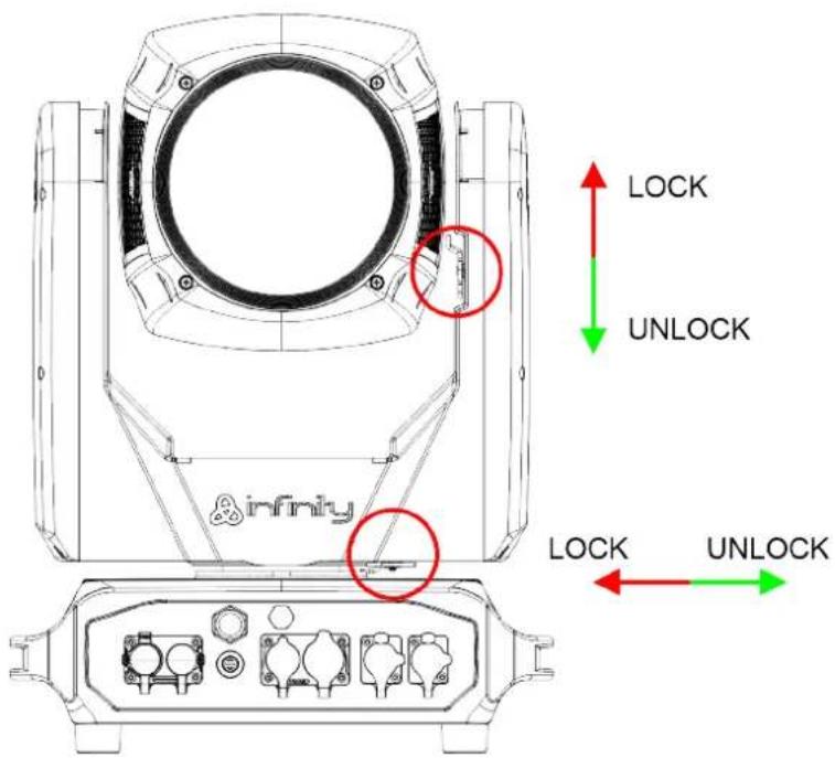 infiniy LOCK UNLOCK LOCK UNLOCK