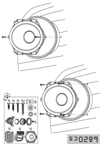 Technical diagram of a mechanical component with labeled parts and a schematic view showing assembly details.