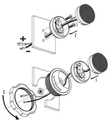Technical diagram illustrating a mechanical assembly with labeled parts and directional arrows, likely from an engineering or manufacturing context.