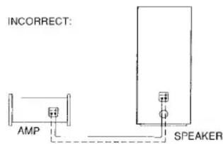 INCORRECT: AMP SPEAKER