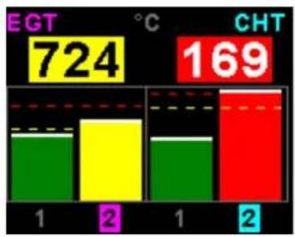 MGL Avionics TC-4 - One to four channel thermocouple (EGT/CHT) indicator - 1