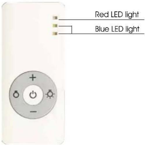 Red LED light Blue LED light