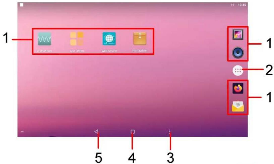 1 Instruments App Store Web Service File Explorer 1 2 1 5 4 3
