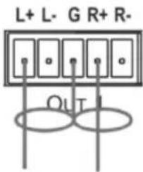 L+ L- G R+ R- OUT