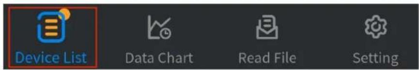 Device List Data Chart Read File Setting