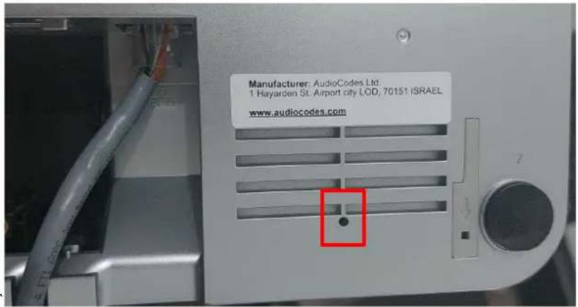 Manufacturer: AudioCodes Ltd. 1 Hayarden St. Airport city LOD, 70151 ISRAEL www.audiocodes.com