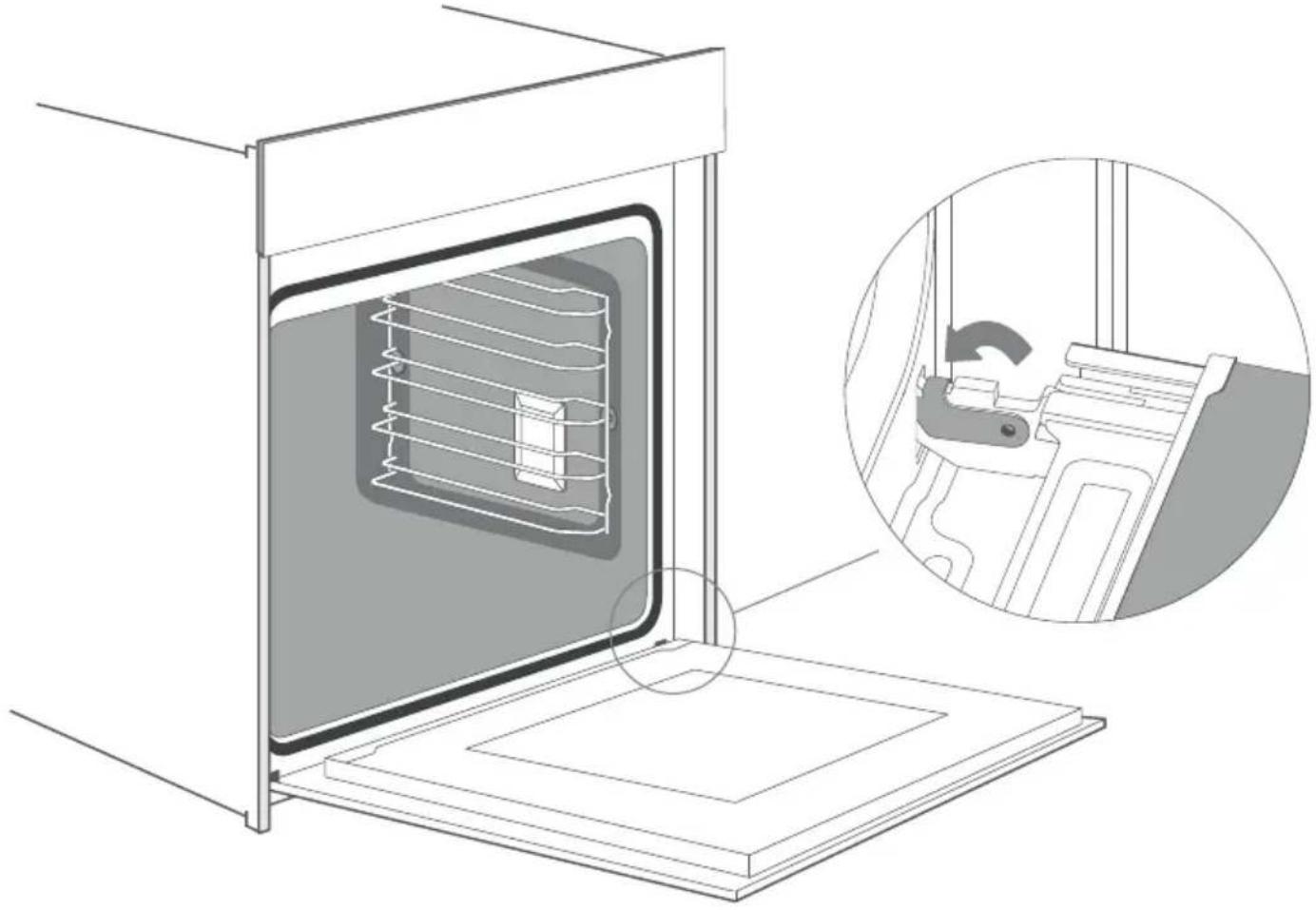 MIDEA 7NM30E0IX - ▲ Einsetzen der Gerätetür - 1