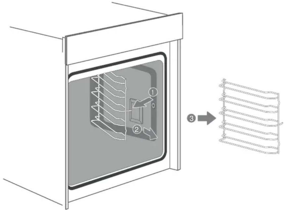 Diagram illustrating a heat exchanger inside a furnace with labeled components and a corresponding schematic of the internal structure.