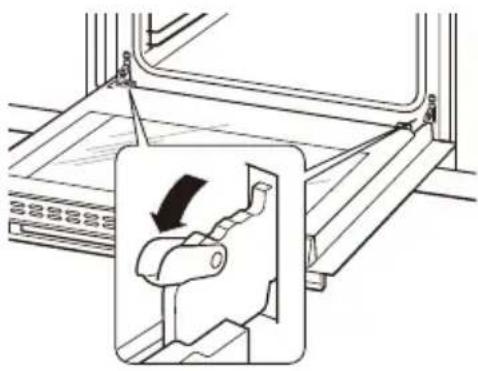 MIDEA 65P90E3IX - ▲ REMOVING THE DOOR FROM OVEN (OPTIONAL) - 1