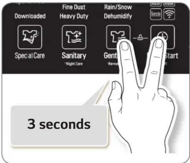 Downloaded Fine Dust Heavy Duty Rain/Snow Dehumidify Special Care Sanitary "Night Care" Gent "Remo" Start "Remote" 3 seconds
