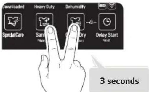 Downloaded Heavy Duty Dehumidify Special Care Sanifi Dry Delay Start *Main *Main *Main *Main 3 seconds