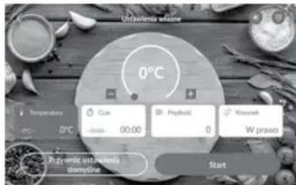 0°C Temperature 0°C Cox Paydrol Klomerk W prawa Przywroki ustrawienia demyśne Start