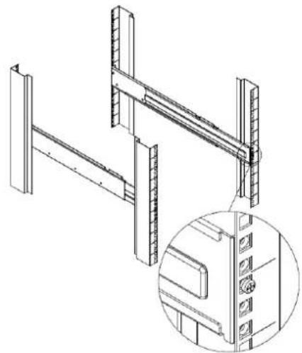 CyberPower OL3000ERTXL2U - 3: Befestigung Rack Mount-Schiene - 3
