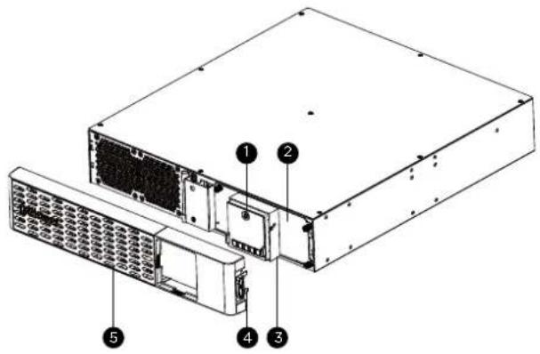 Technical diagram of a computer drive showing labeled components including fan, drive, and chassis