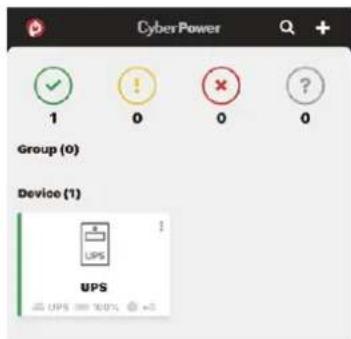 CyberPower 1 0 0 0 Group (0) Device (1) UPS UPS 100%