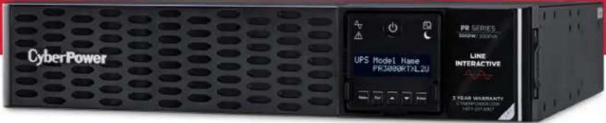 CyberPower UPS Model Name PR SIRBRTXL2U PR SERIES 3000W / 3200W LINE INTERACTIVE 3 YEAR WARRANTY 1984-201-007