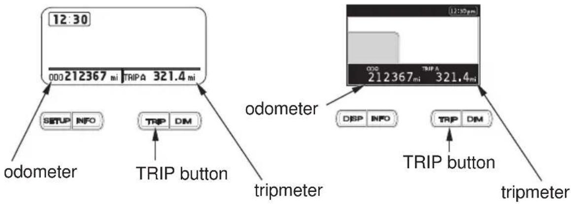 Honda Gold Wing Airbag (2012) - Odometer/Tripmeter - 1