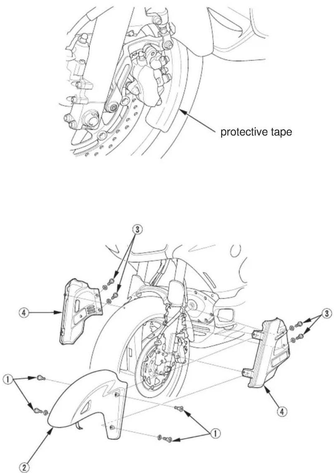 Honda Gold Wing Airbag (2012) - Removal - 1