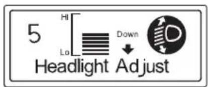 Honda Gold Wing Airbag (2012) - Headlight Beam Adjustment Switch - 5