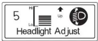 Honda Gold Wing Airbag (2012) - Headlight Beam Adjustment Switch - 3
