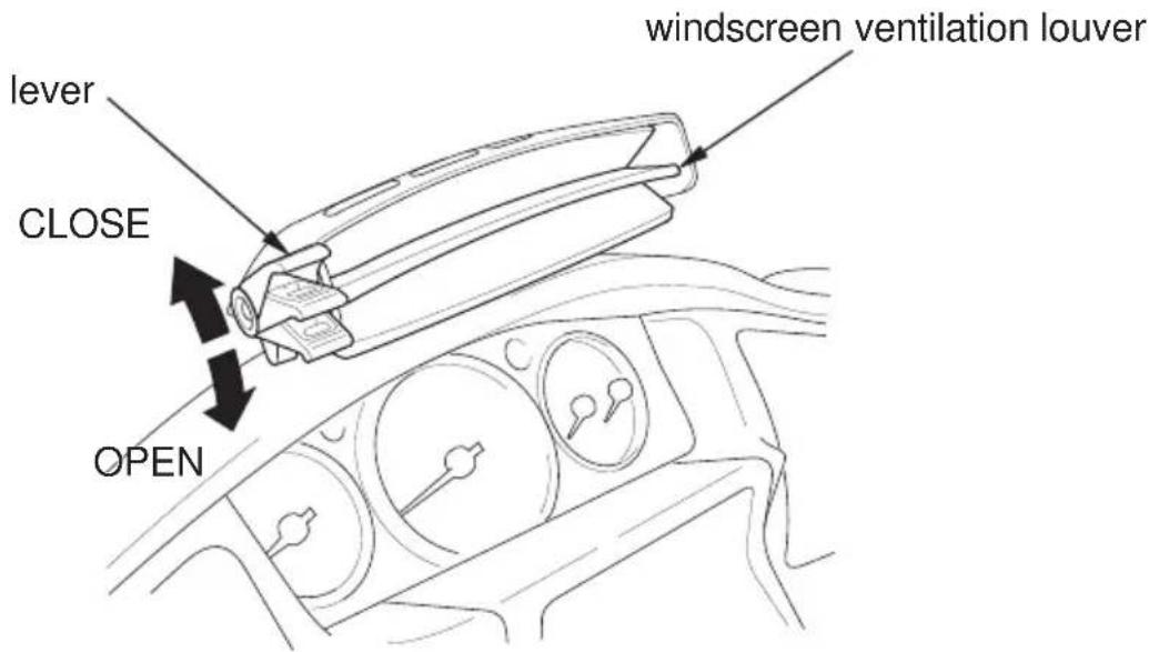 Honda Gold Wing Airbag (2012) - Windscreen Ventilation Louver - 1