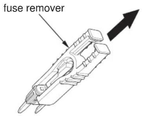 Honda Gold Wing Airbag (2012) - External Amplifier Fuse Access: - 2
