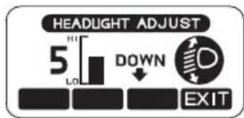 Honda Gold Wing Airbag (2012) - Headlight Beam Adjustment Switch - 4