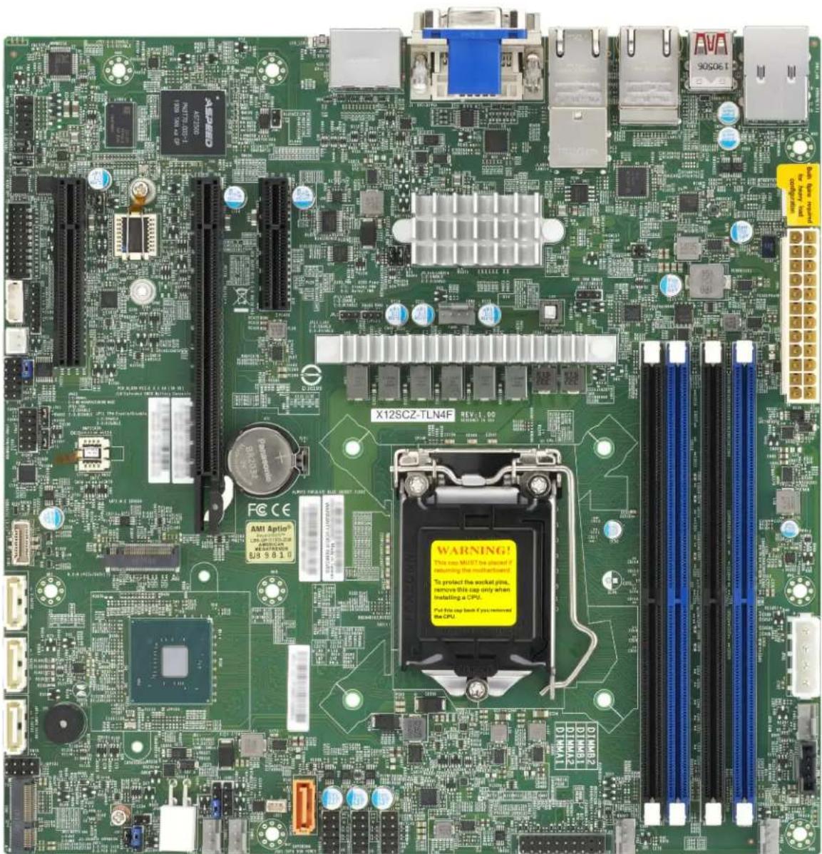 X12SCZ-TLN4F WARNING! This case MUST be allowed if remaining the motherboard!? To protect the socket pine, remove this case only when installing a CPU. Put it like back if you removed the CPU.