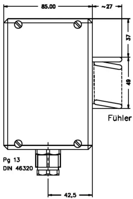 85.00 ~27 37 49 Fühler Pg 13 DIN 46320 42,5