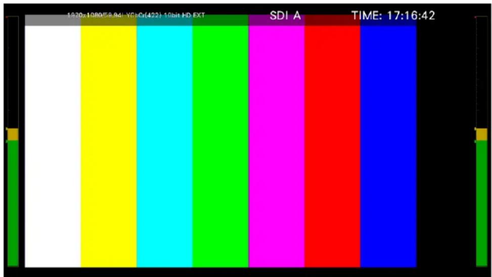 1920x1080/58.94/- YCbCr(422)-10bit HD EXT SDI A TIME: 17:16:42