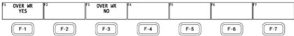 F1 OVER WR YES F2 F3 OVER WR NO F4 F5 F6 F7 F·1 F·2 F·3 F·4 F·5 F·6 F·7