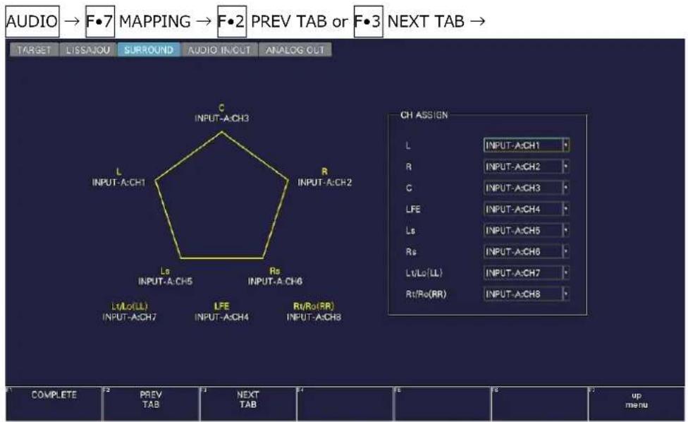 Leader LV5600 - Channel Assignment for the Surround Display (SER03) - 1