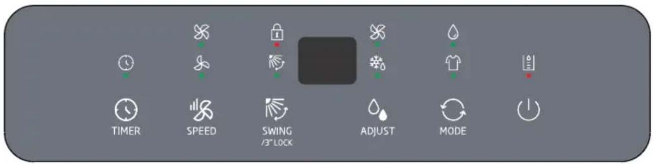 TIMER SPEED SWING /3" LOCK ADJUST MODE