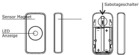 Sensor Magnet LED Anzeige Sabotageschalter