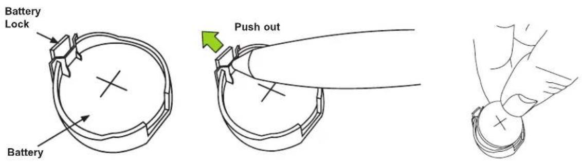 Battery Lock Battery Push out