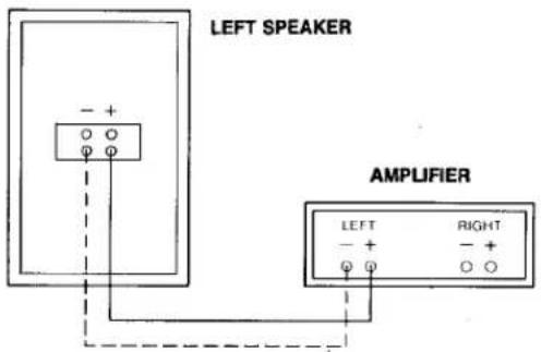 LEFT SPEAKER AMPLIFIER LEFT RIGHT