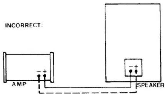INCORRECT: AMP SPEAKER
