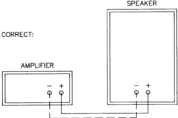 CORRECT: AMPLIFIER SPEAKER