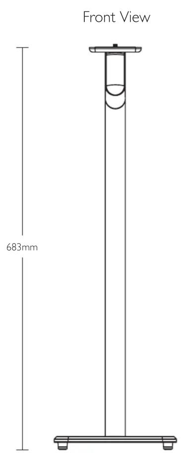 Front View 683mm